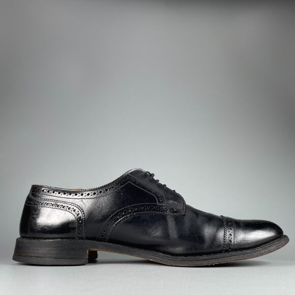 Allen Edmonds Sanford Men\'s Size 11.5 Black Leather Oxford Cap Toe Dress Shoes main image 8